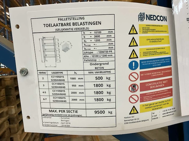 Nedcon palletstelling - afbeelding 5 van  6