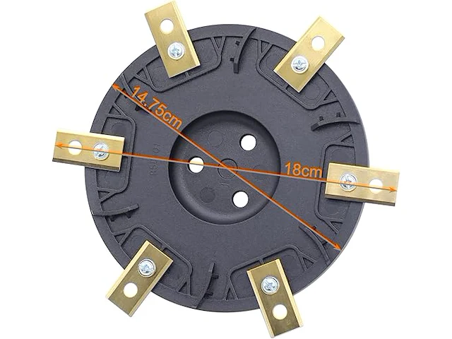 Neegool messchijf voor robotmaaier (6 messen) - afbeelding 3 van  5