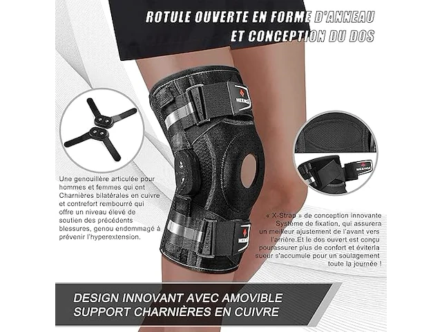 Neenca orthopedische kniebrace (3xl) - afbeelding 3 van  5
