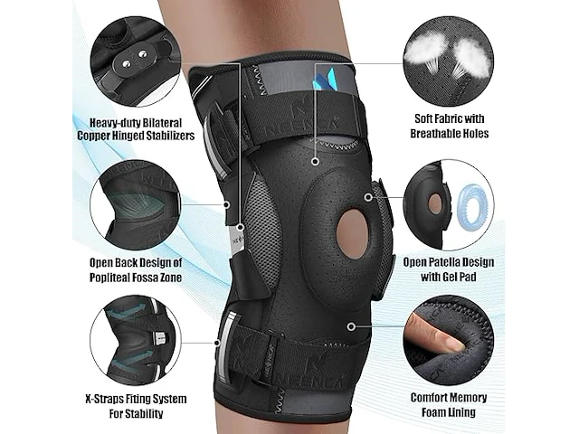 Neenca orthopedische kniebrace (medium) - afbeelding 2 van  5