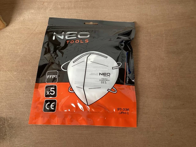 Neo tools stofmasker ffp1, blister 5 stuks (576x) - afbeelding 1 van  7