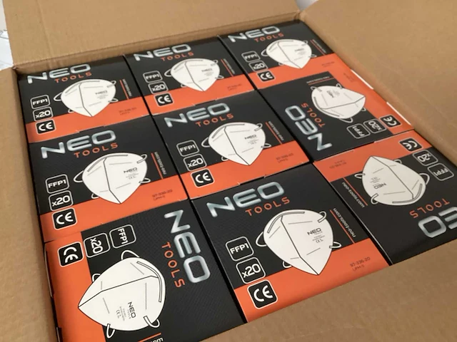 Neo tools stofmasker ffp1, doosje 20 stuks (270x) - afbeelding 3 van  8