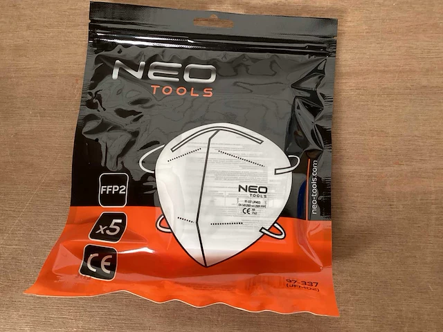 Neo tools stofmasker ffp2, blister 5 stuks (576x) - afbeelding 1 van  6