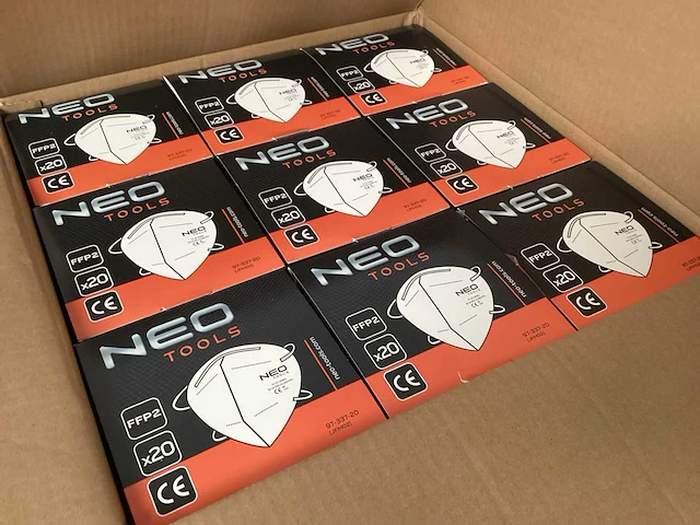 Neo tools stofmasker ffp2, doosje 20 stuks (270x) - afbeelding 2 van  8