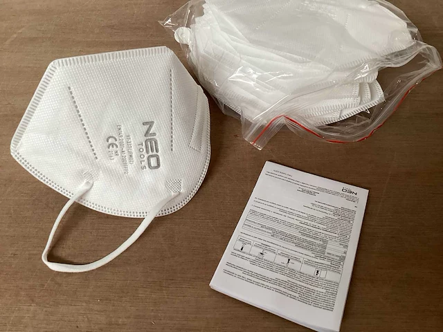 Neo tools stofmasker ffp2, doosje 20 stuks (270x) - afbeelding 5 van  8