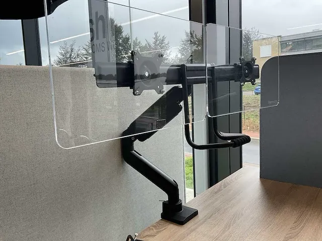 Neomounts dubbele monitor arm - afbeelding 2 van  2