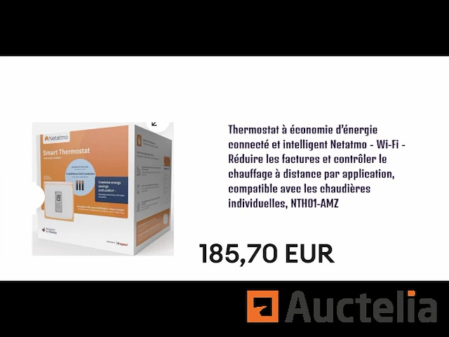 Netatmo nth01-amz energiebesparende aangesloten thermostaat - afbeelding 1 van  1