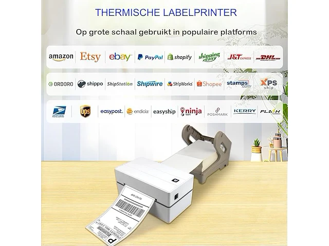 Netum desktop thermische labelmaker - afbeelding 3 van  5