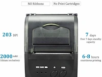 Netum draadloze bluetooth-bonprinter - afbeelding 3 van  4