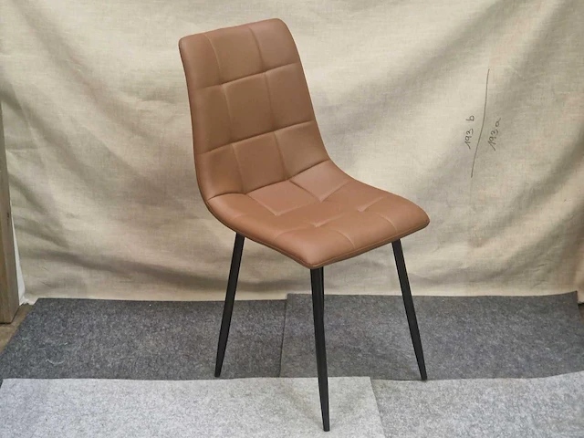 Nevada brown pu - dining chair (4x) - afbeelding 3 van  8
