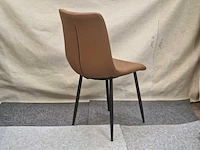 Nevada brown pu - dining chair (4x) - afbeelding 5 van  8