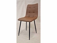 Nevada brown pu - dining chair (4x) - afbeelding 7 van  8