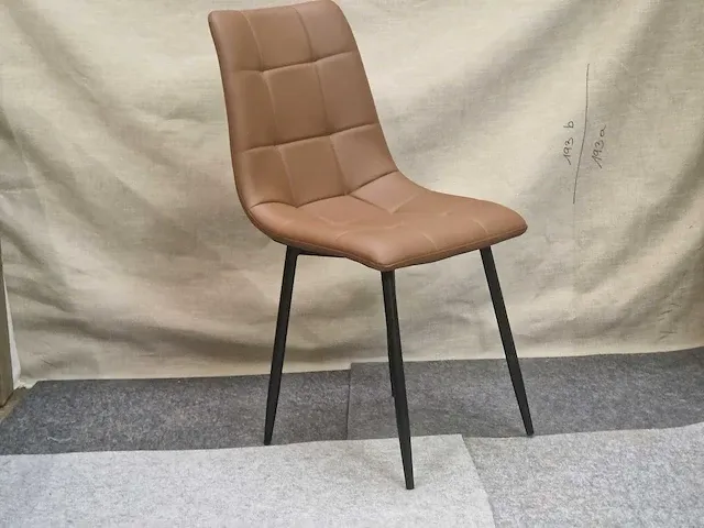Nevada brown pu - dining chair (6x) - afbeelding 3 van  5
