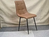 Nevada brown pu - dining chair (6x) - afbeelding 3 van  5
