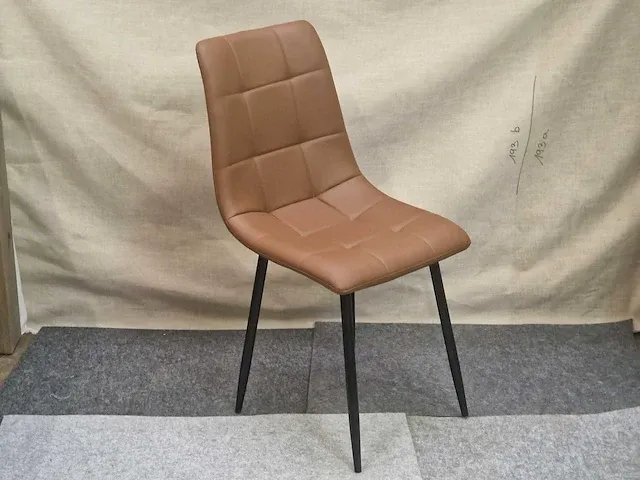 Nevada brown pu - dining chair (6x) - afbeelding 2 van  5