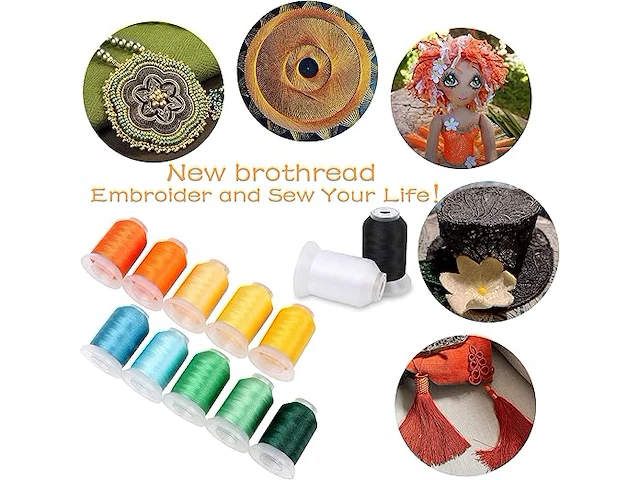 New brothread 80 spoelen janome kleuren - afbeelding 4 van  5