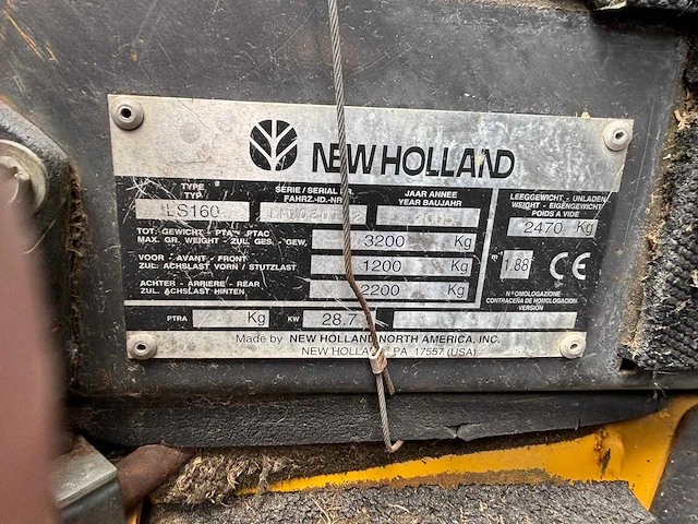 New holland - 2005 - ls160 - schranklader - afbeelding 8 van  16