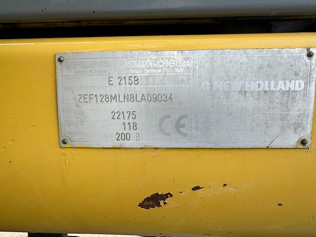 New holland - 2008 - e215b - rupsgraafmachine - afbeelding 38 van  43