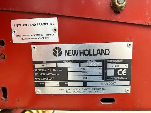 New holland - 644 - balenpers - 1997 - afbeelding 19 van  26