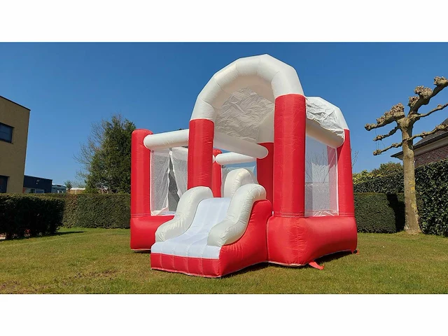 New slide rood - bouncy castle - springkussen - afbeelding 1 van  4