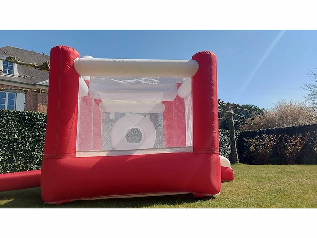 New slide rood - bouncy castle - springkussen - afbeelding 3 van  4