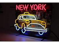 New york taxi - neon verlichting - afbeelding 2 van  2