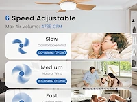Newday plafondventilator (106 cm) - afbeelding 5 van  6
