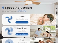 Newday plafondventilator (106 cm) - afbeelding 6 van  6