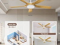 Newday plafondventilator (142 cm) - afbeelding 4 van  5