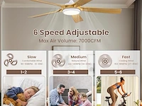 Newday plafondventilator (142 cm) - afbeelding 5 van  5