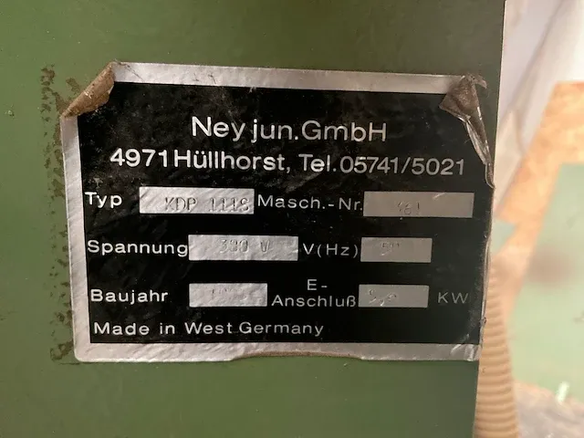 Ney kdp 111s kantaanlijmmachine - afbeelding 10 van  10