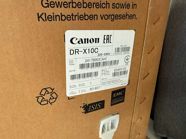 (nieuw) canon imageformula dr-x10c - documenten scanner - afbeelding 4 van  6