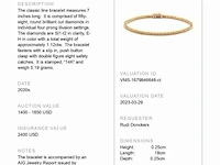 Nieuwe 1.12 tcw diamond bracelet - afbeelding 9 van  12