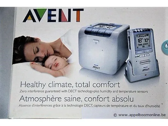 Nieuwe babyphone met vochtigheid en temperatuursensor philips/avent, type dect scd530 - afbeelding 2 van  2