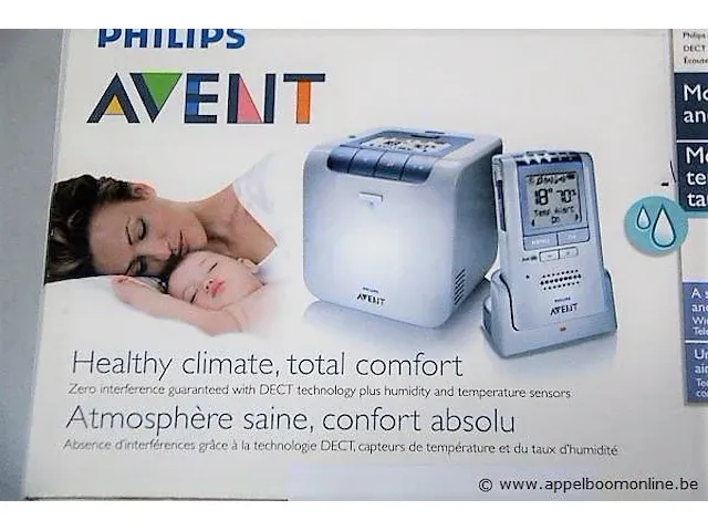 Nieuwe babyphone met vochtigheid en temperatuursensor philips/avent, type dect scd530 - afbeelding 2 van  2