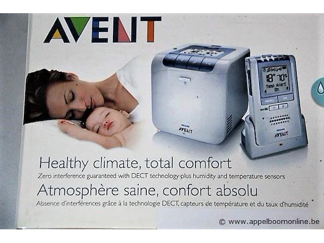 Nieuwe babyphone met vochtigheid en temperatuursensor philips/avent, type dect scd530 - afbeelding 2 van  2