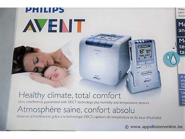 Nieuwe babyphone met vochtigheid en temperatuursensor philips/avent, type dect scd530 - afbeelding 2 van  2