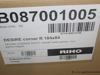 Nieuwe badkuip riho, desire corner r 184x84 - afbeelding 2 van  2