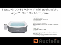 Nieuwe bestway lay-z-spa madeira airjet opblaasbare hot tub - afbeelding 2 van  2