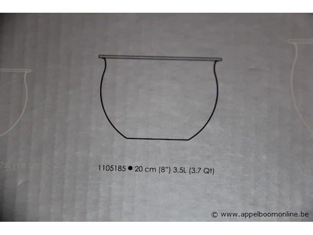 Nieuwe design schaal berghoff, type zeno, 20cm - afbeelding 2 van  2