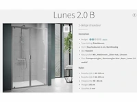 Nieuwe douchewand lunes 2.0 b - novellini - afbeelding 1 van  3