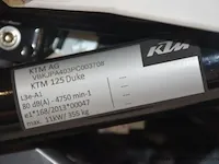 Nieuwe motor ktm duke 125, chassisnr vbkjpa403pc003708, 125cm³, 11kw, zonder gelijkvormigheidsattest - afbeelding 8 van  8