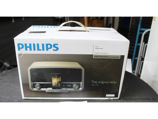 Nieuwe retro radio/dockingstation philips, type ord7100c - afbeelding 1 van  3