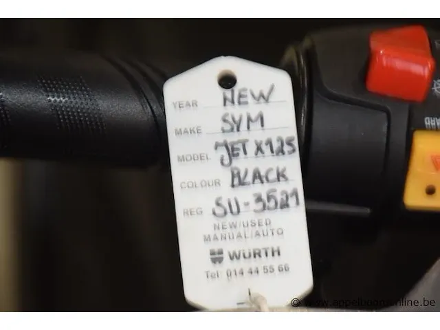 Nieuwe scooter sym jet x125, chassisnr lxmxhb302pxb212250, zoner documenten - afbeelding 9 van  9