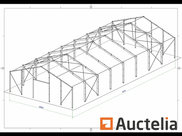 Nieuwe staalconstructie 18m x 40m - afbeelding 4 van  7