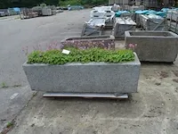Nieuwe trog graniet grijs 140x40x40