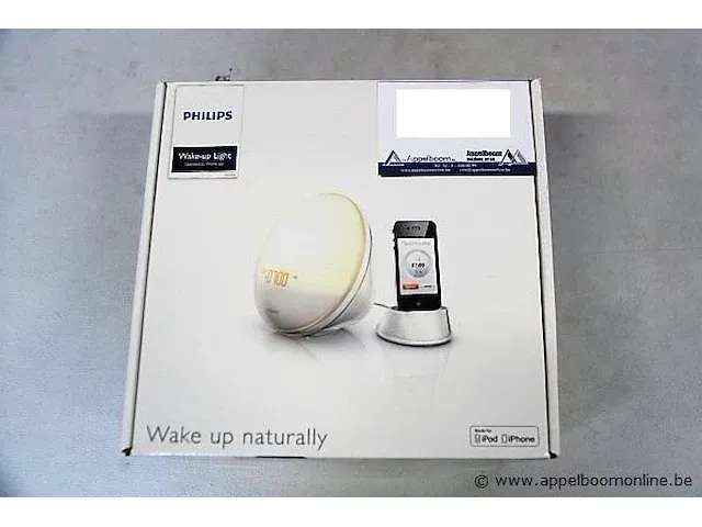 Nieuwe wake-up light philips, type hf3350/01, met iphone docking - afbeelding 1 van  1