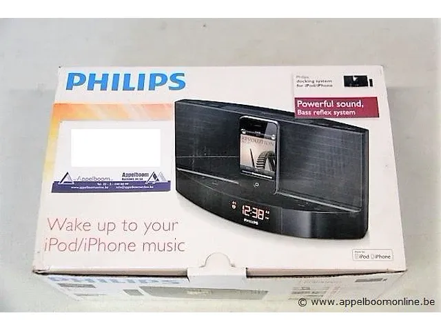 Nieuwe wekkerradio met ipod/iphone docking philips, type aj7041d - afbeelding 1 van  2
