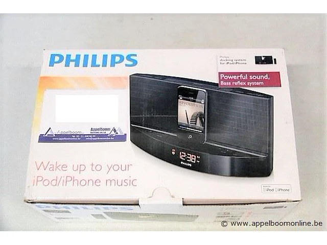 Nieuwe wekkerradio met ipod/iphone docking philips, type aj7041d - afbeelding 1 van  2