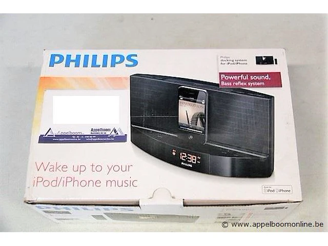 Nieuwe wekkerradio met ipod/iphone docking philips, type aj7041d - afbeelding 1 van  2